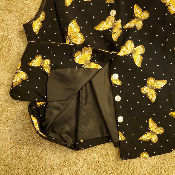 Norton McNaughton vest black and gold white sz 6 - Picture 5 of 9